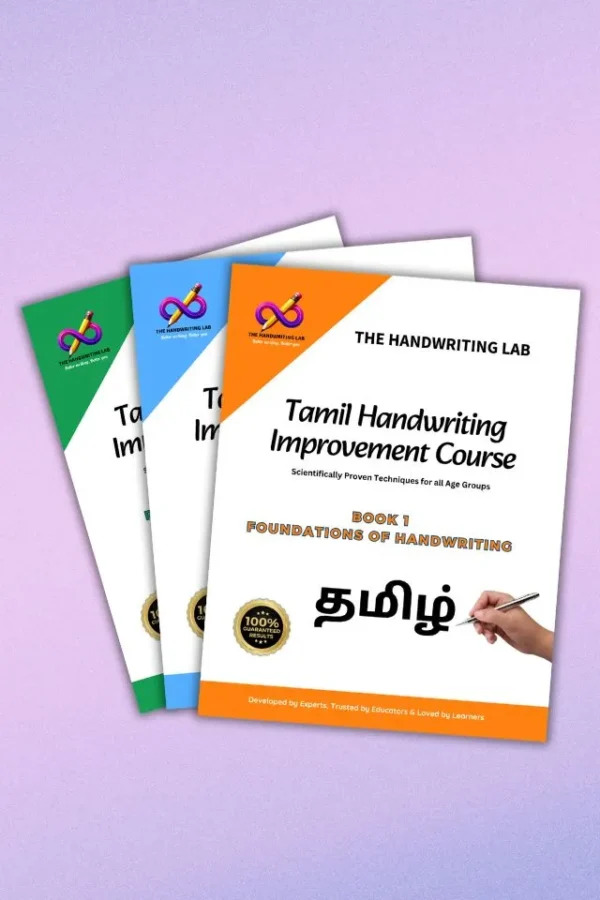 Tamil Handwriting Improvement Course - Workbooks by The Handwriting Lab