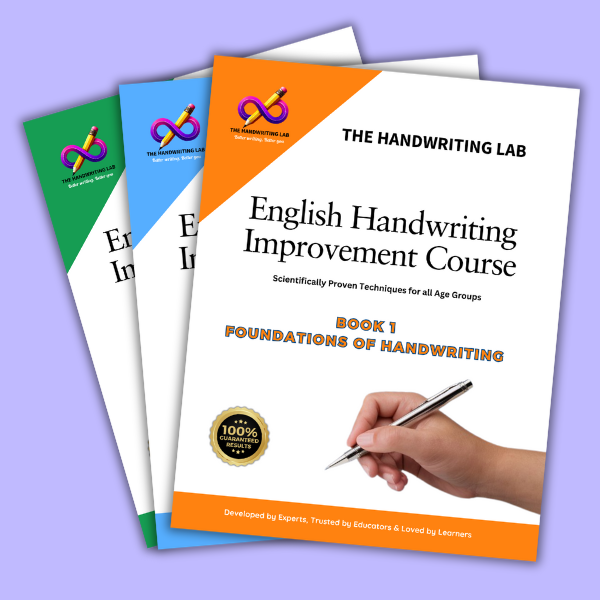 3 workbook sets of English handwriting improvement course of the Handwriting lab