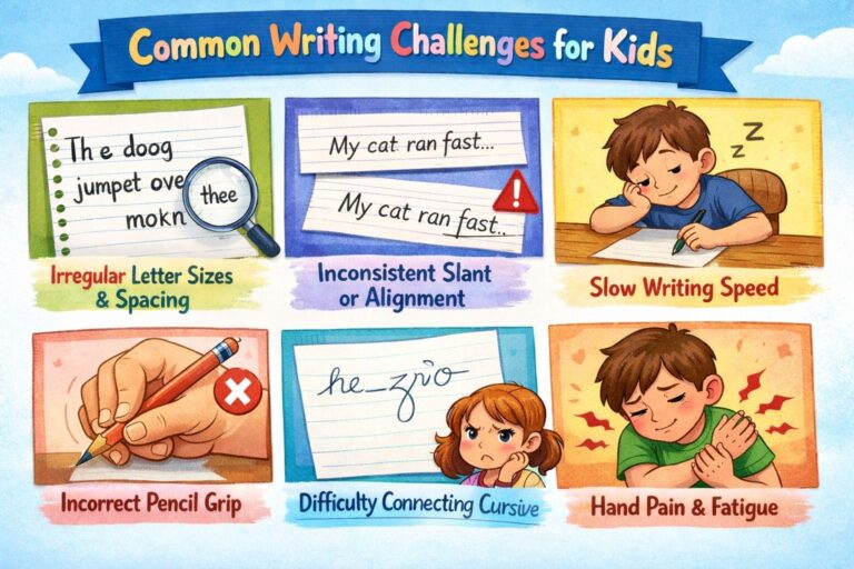 Common writing challenges for kids